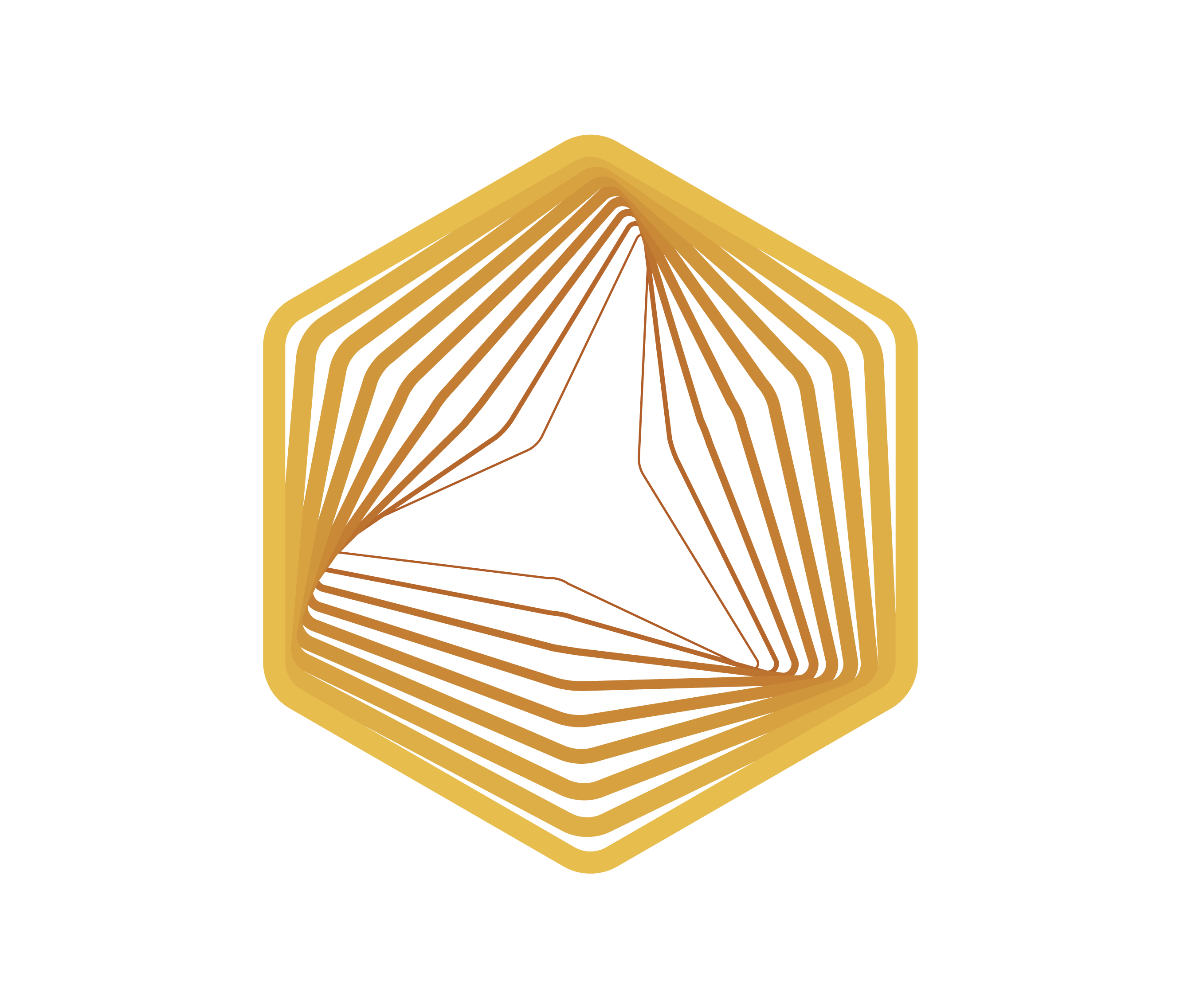 Yellow Octagon Graphic
