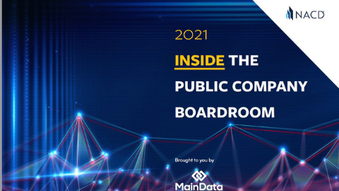NACD 2021 Inside the Public Company Boardroom excerpt